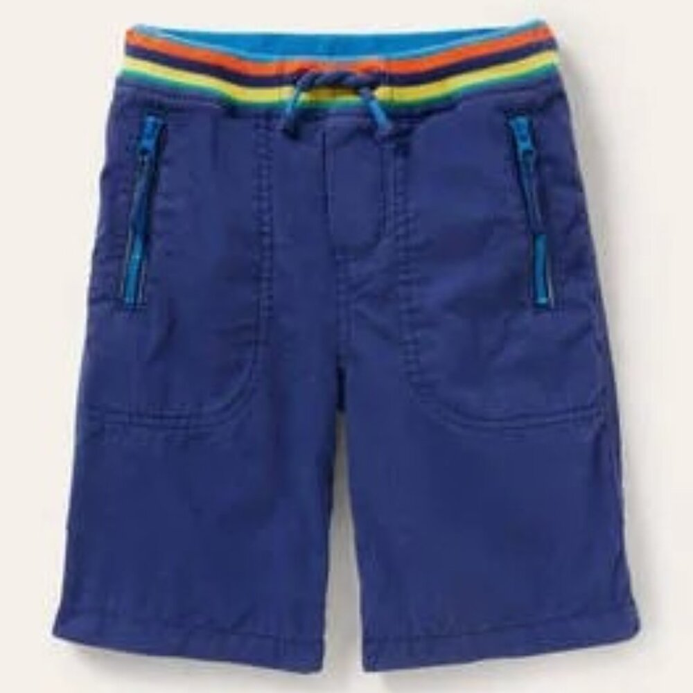 Mini Boden Adventure Shorts,  Starboard Blue, S 10Y 140cm